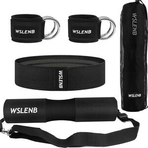 Black Fitness Equipment Set